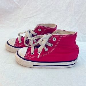 Red Toddler Converse hi